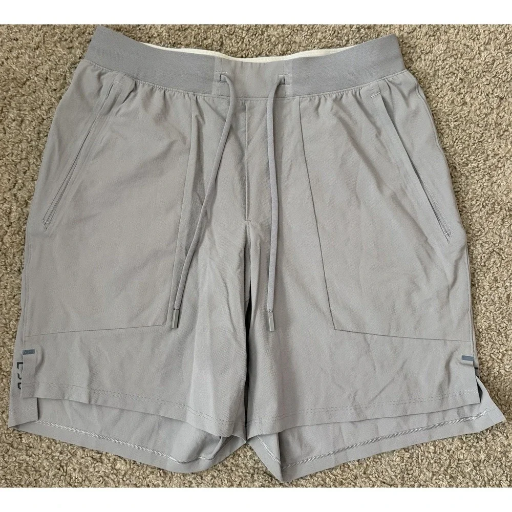lululemon athletica Men's Light Gray Athletic Shorts
